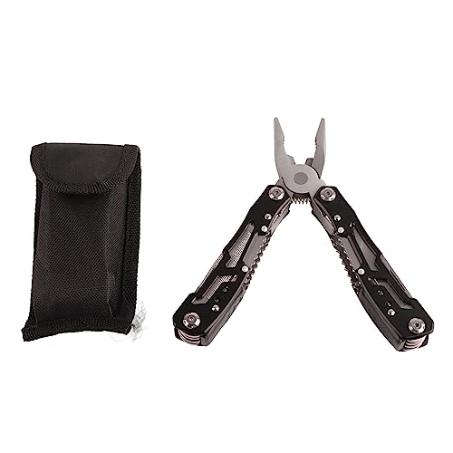 Multi Function Folding Tool Pliers with Safety Lock, Corrosion Resistant Stainless Steel, Portable for Outdoor Camping Black - Image 3