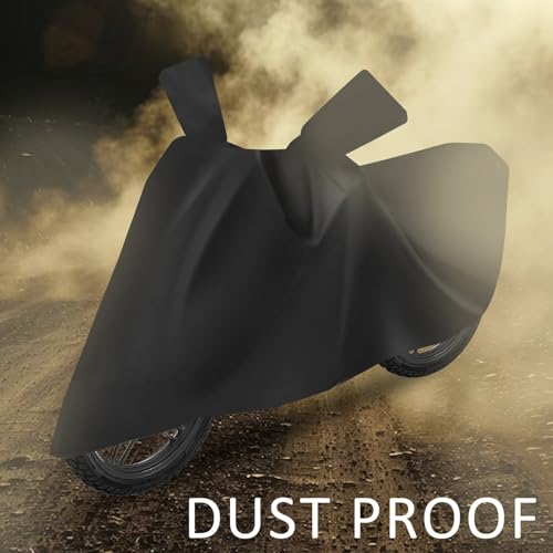 Image of Auto Hub Waterproof Bike Body Cover for Activa All Models, Dustproof, UV Protection, Belt Buckle - Black