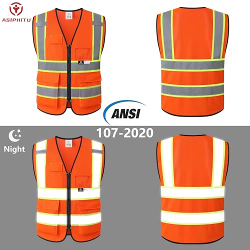 Image of Safety Vest for Men Women Reflective Construction Vest