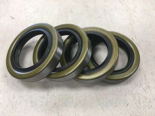 NOOTO 4 Pack 10-19 171255TB Double Lip Seals for 3500lb Trailer Axles