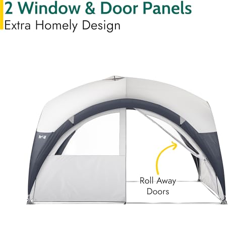 Trail Steel Dome Gazebo with Zip-Away Sides, Carry Bag, 3.5m x 3.5m - Image 4