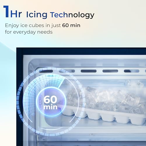 Image of Haier 190 L 2 Star Direct Cool Single Door Refrigerator with Fast Ice Making, Easy Clean Back, Large Vegetable Box (HED-202TMHA-N, Marine Hilton, 2026 Model)