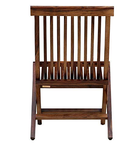 Image of Solid Wood Decor Sheesham Folding Chair for Garden, Outdoor & Living Room