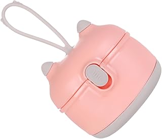 Toyvian 1Pc Recipiente De Alimentos Lanche Recipiente De Doces Recipiente De Armazenamento Alimentação Do Bebê 2 Camadas Recipiente Embalagem Caixa De Leite Portátil Lata De Leite Criança