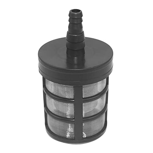Genikeer Garten-Sedimentfilter, Saugschlauch Filter, Wasserpumpensieb, Selbstansaugendes Rohrfiltergelenk, Wasserpumpe Saugfilter, Wasserfilter Gartenpumpe Edelstahl, Druck-Inline-Wasserfilter