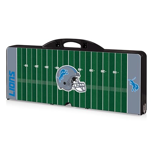 Image of PICNIC TIME NFL Picnic Table Portable Folding Table with Seats and Umbrella