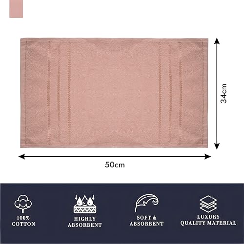Image of Kuber industries 144 TC Cotton Face Towel | Towels for Face Wash and for Gym, Travel | Lining Design | 14x21 Inch | Pack of 4 | Multi