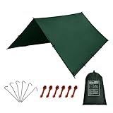 KALINCO,tarp Tent,Picnic mat tarp Tent Days Exchange Service Warranty, pu Waterproof Camping tarp Tent rain Fly Picnic mat Survival shelter Sunshade Lightweight Mutifunctional rain