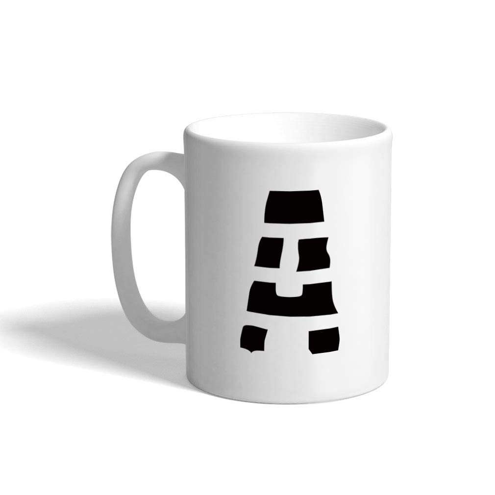 Custom Funny Coffee Mug Coffee Cup"A" Jailbird Initial Monogram Letter A White Ceramic Tea Cup 11 OZ Design Only