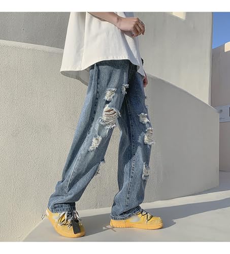 jupkem Men's Y2k Casual Ripped Jeans Fashion Straight-Leg Baggy Street Style Jeans Hip-hop Harajuku Distressed streetrwear4