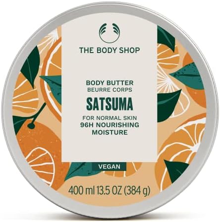 The Body Shop Satsuma Body Butter – Nourishing & Moisturizing Skincare for Normal Skin – Vegan – 13.5 oz