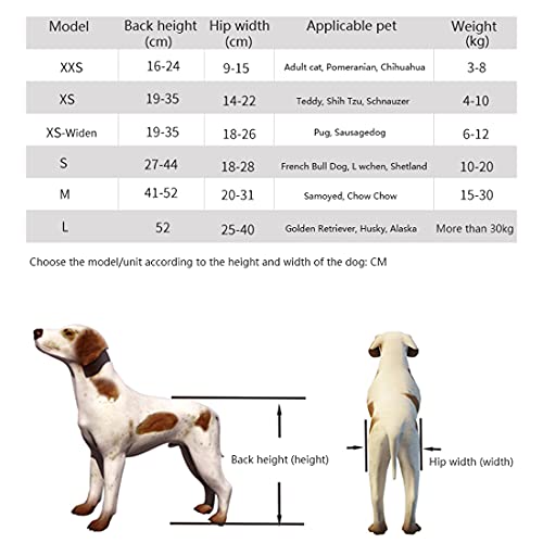 Fauteuil roulant pour chien réglable chat et chiot handicapé