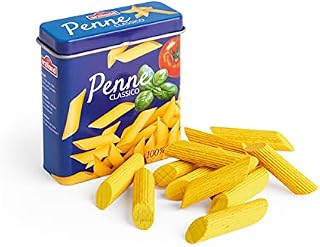 Erzi 17171 Makaron z drewna w puszce, artykuły sklepowe dla dzieci, odgrywanie ról