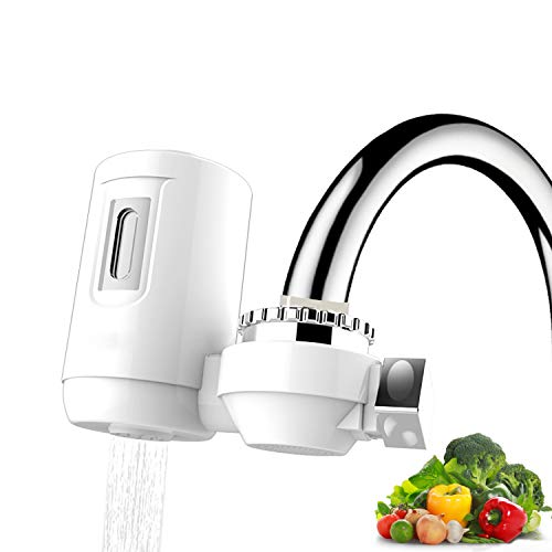 PowMax Faucet Water Filter,Tap Water Filter with Doulbe Outlets Design