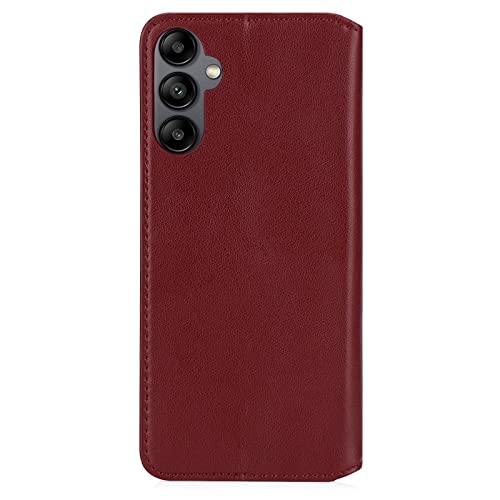 Coque Samsung Galaxy A14 cuir véritable étui portefeuille 2023