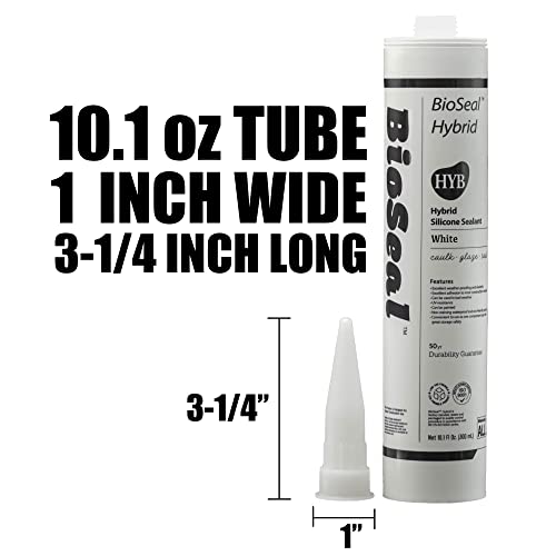 Sellador de silicona blanco impermeable 10.1 oz miniatura 4