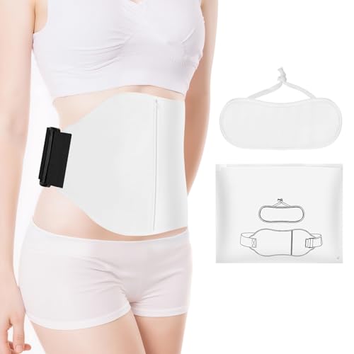 2 Pack Castor Oil Pack Wrap - Organic Cotton Flannel, Dual Hot & Cold Pack, Reusable Castor Oil...