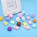 KINGYAO Squishies Squishy Toy 24pcs Party Favors for Kids Mochi Squishy Toy moji Kids Mini Kawaii squishies Mochi Stress Reliever Anxiety Toys Easter Basket Stuffers fillers with Storage Box