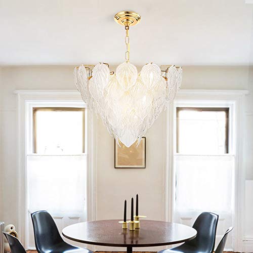 Yang1Mn Nordic Modern Minimalist Maple Leaf Chandelier Creative Led Living Room Dining Room Chandelier Fashion Bar Lighting Φ60Cm #TOP2