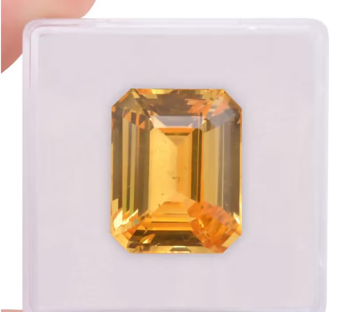 Zafiro amarillo de Ceilán gema natural para anillos de compromiso unisex 2