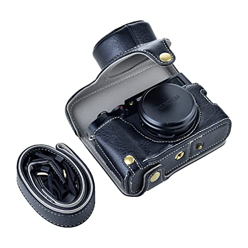 Funda para cámara Rieibi X100V cuero retro negro miniatura 1