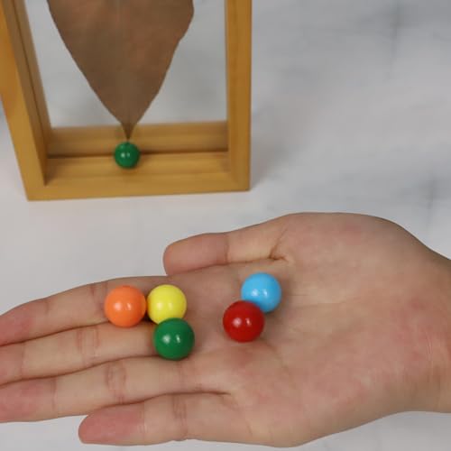 Qryovsa 14mm 30 Replacement Marbles 5 Each of 6 Colors for Aggravation Wahoo Dirty Marbles Board Game Colorful Marble 6 Dice and Storage Bag Included(14mm/0.55inches)
