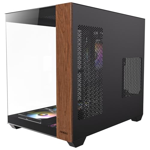 Antec CX800 Wood ARGB Mid Tower Gabinete para PC Gamer de Vidrio Templado Negro miniatura 1