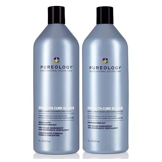 Pureology Strength Cure Rubio Champú 1000 ml y acondicionador 1000 ml Duo 2020