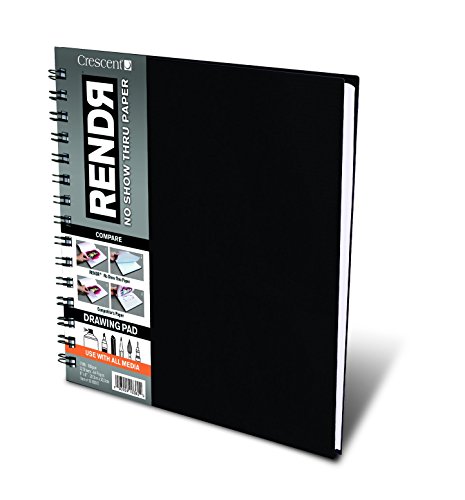 Crescent Creative Products 8-inch RENDR Wire-Bound Sketchbook, 8