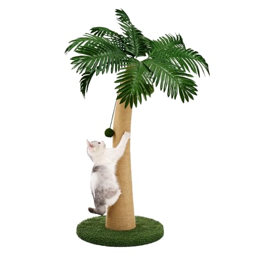 Rascador para gatos de sisal 37.4 in verde/marrón miniatura 1