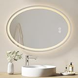 Lumière Tricolore Personnalisable : Choisissez entre lumière chaude, lumière naturelle et lumière froide pour créer l'ambiance parfaite dans votre salle de bain.La fonction de mémoire sauvegarde votre dernière luminosité utilisée, évitant ainsi toute nécessité de réglage à chaque utilisation.