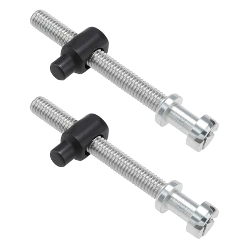 EMSea Lot de 2 Vis de Réglage de Chaîne pour Tronçonneuse M5 X 52 Mm Compatible avec Husqvarna Et Compatible avec Stihl