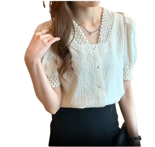 Casual Regular Sleeves Solid Women White Top
