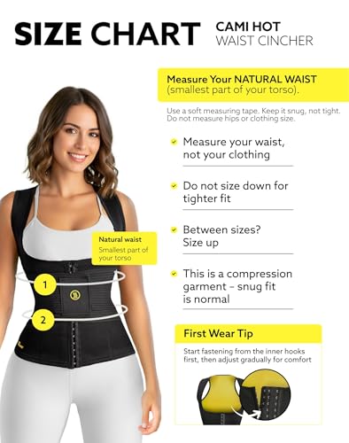 Image of HOT SHAPERS Cami Hot Waist Cincher & Waist Trainer for Women Body Sculpting