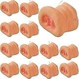 RONYOUNG 14PCS Pig Nose Pig Snout Costume Cosplay Pig Nose with Elastic Band for Halloween Party Supplies for Adults, Skin Color