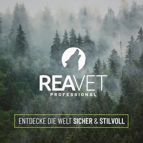 ReaVET Schleppleine für Hunde 5 Meter, Schwarz I Robuste & wasserfeste Hundeleine lang I Übungsleine mit Griff, Trainingsleine Laufleine für große & kleine Hunde