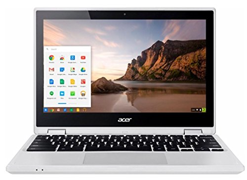Image of acer R 11 Convertible 2-in-1 11.6 inch Touchscreen Chromebook-Intel Celeron N3150, 4GB DDR3L, 32GB eMMC Flash Memory, Chrome-White