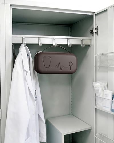 Image of ProCase Stethoscope Case for 3M Littmann Classic III & Cardiology IV -Chocolate | Hard Protective Carrying Bag Fits MDF, ADC, Omron Stethoscopes, Medical Storage Organizer for Nurses & Nursing Students