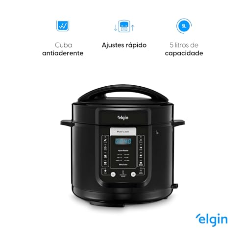 Panela de Pressão Digital Elétrica Multi Cook 5 Litros 220V Elgin