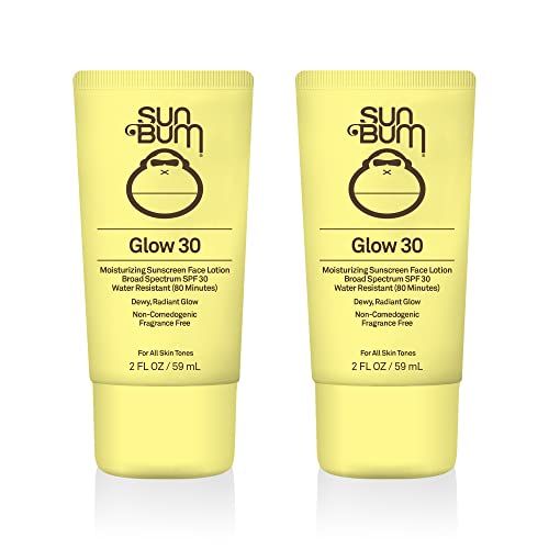Sun Bum Original Spf 30 Glow Sunscreen Lotion | Vegan And Reef Friendly (Octinoxate & Oxybenzone Free) Broad Spectrum Moisturizing Uva/Uvb Sunscreen Lotion With Vitamin E | 2 Oz | 2 Pack #TOP21