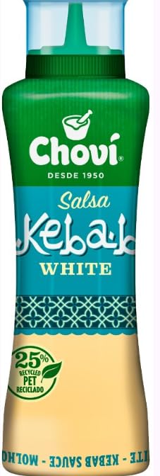 Chovi Salsa Kebab White, Salsa Bianca Speziata per Kebab, Bottiglia da 820 ml