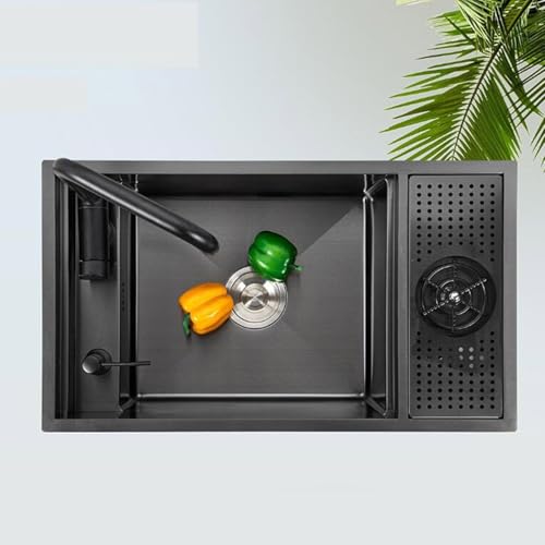Évier caché pour appartement et villa, le combiné compact avec robinet