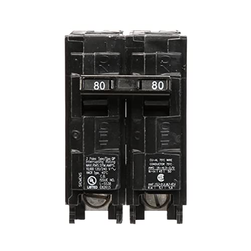 Image of SIEMENS Q280 80-Amp Double Pole Type QP Circuit Breaker
