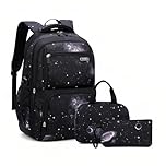 Galaxy Boys-Rucksack Backpack and Lunch-Bag Set Middle-School Elementary Bookbag