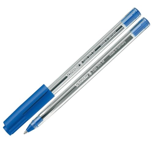 Stylo bille Schneider Tops 505 encre bleue pointe moyenne fixe