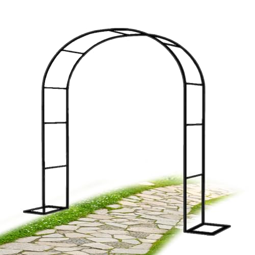 Arco de metal para jardín ideal para crear románticos senderos de rosas 2