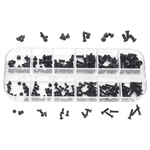 オーディオファン ネジセット 皿頭小ネジ 12セット M2 M2.5 M3 各種20本 収納ケース付き