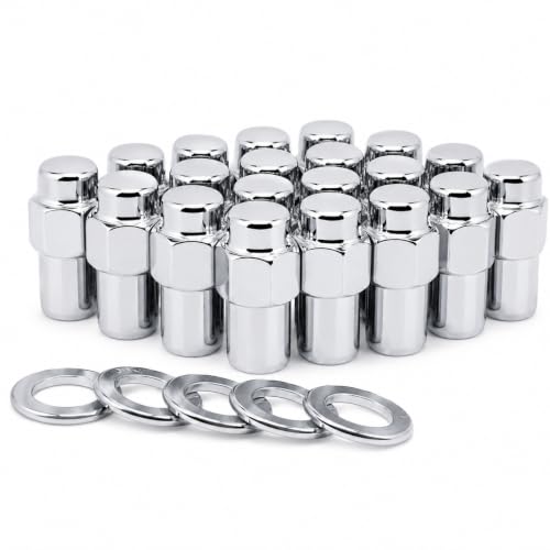 Image of Cragar Standard Mag Lug Nut 12mmx1.5 with Offset Washer Set of 20 Pcs