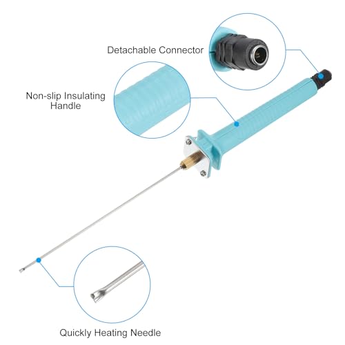 PATIKIL 15CM 30W 12V Foam Cutting Pen, Electric Hot Foam Cutter Pen Cutting Machine Pen Tool Hand Held Engraver for DIY Art Craft Blue - Image 3