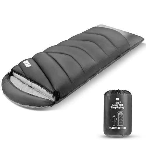 Cold Weather Sleeping Bags for Adults 30℉ - Portable, Waterproof, 4lb Lightweight Sleeping Bag for Tall Kids Girls Boys with Compression Sack, for Warm Camping, Hiking, Travel, Outdoor& Indoor